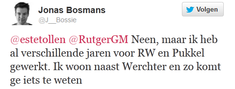 Jonas Bosmans Tweet