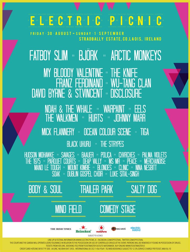 Electric Picnic programma