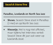 Seasick Steve Lowlands