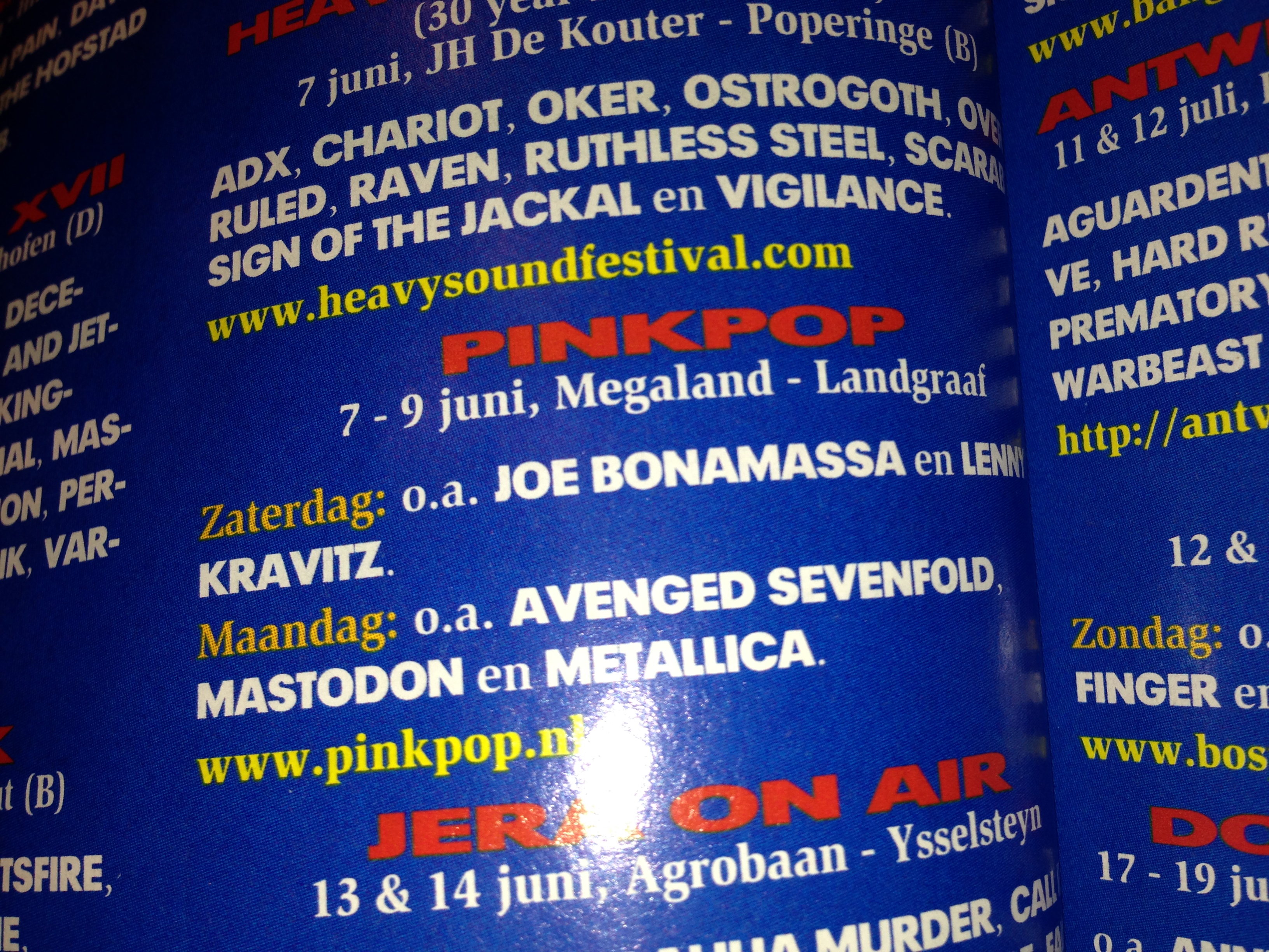 Lenny Kravitz en Joe Bonamassa op Pinkpop