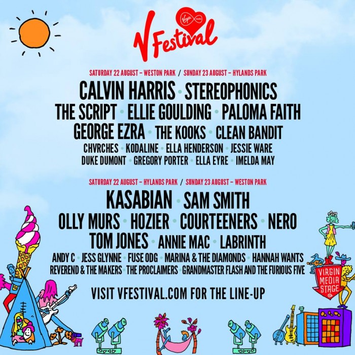 v fest line up 2015