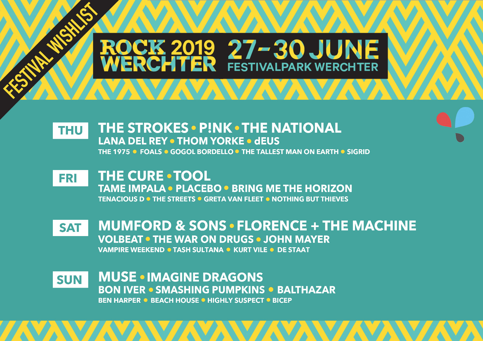 Festival wishlist Rock Werchter 2019