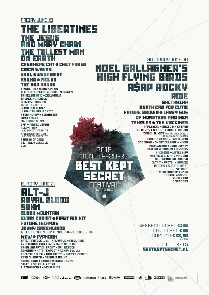 Best Kept Secret 2015 Poster