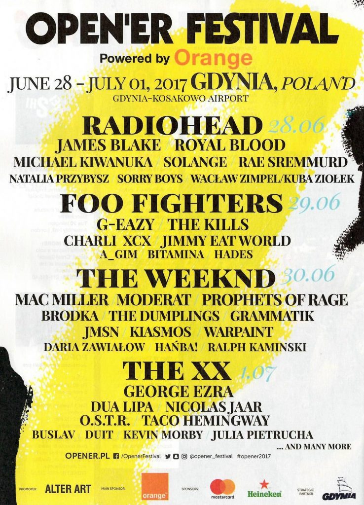 Open'er 2017 Poster