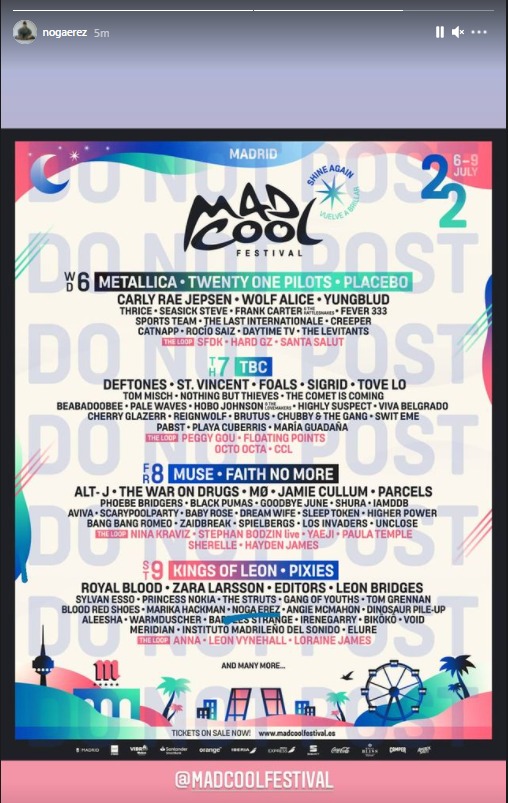 Mad Cool 2022 leak