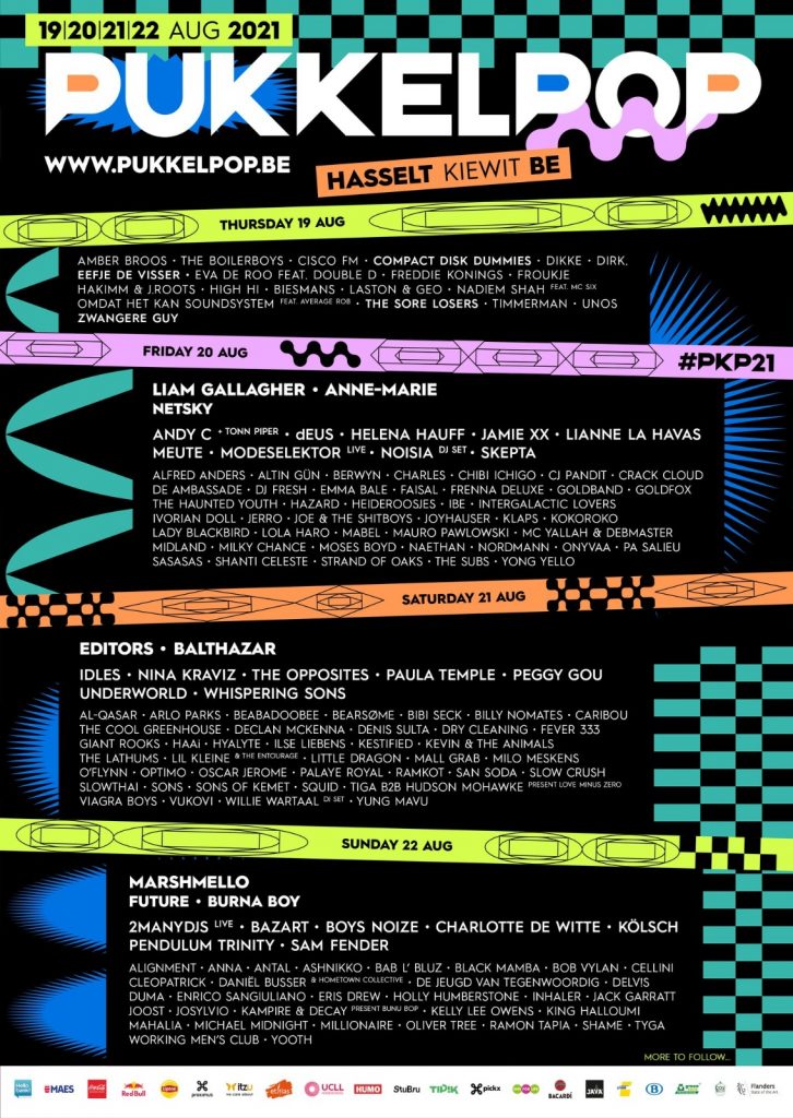 pukkelpop 2021 poster lineup