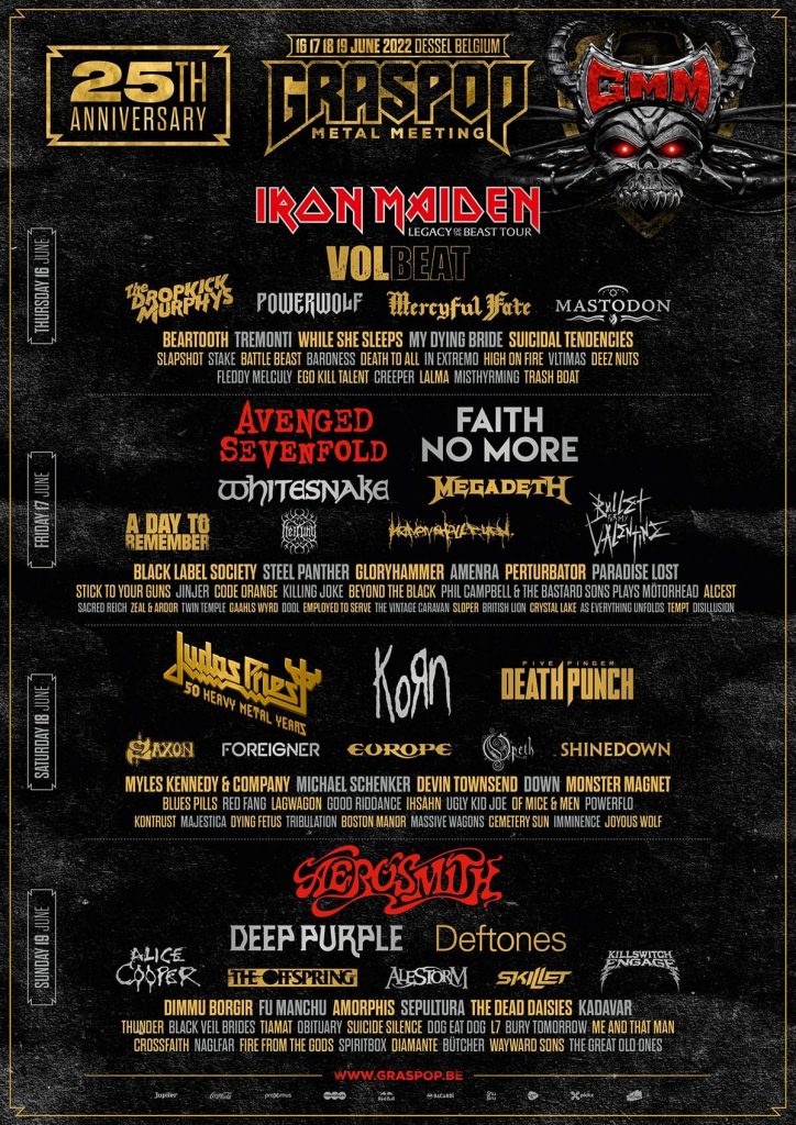 Graspop Metal Meeting 2022 Poster