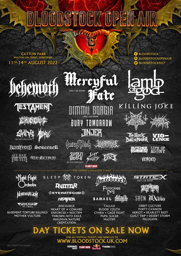 Bloodstock Open Air 2022 Poster