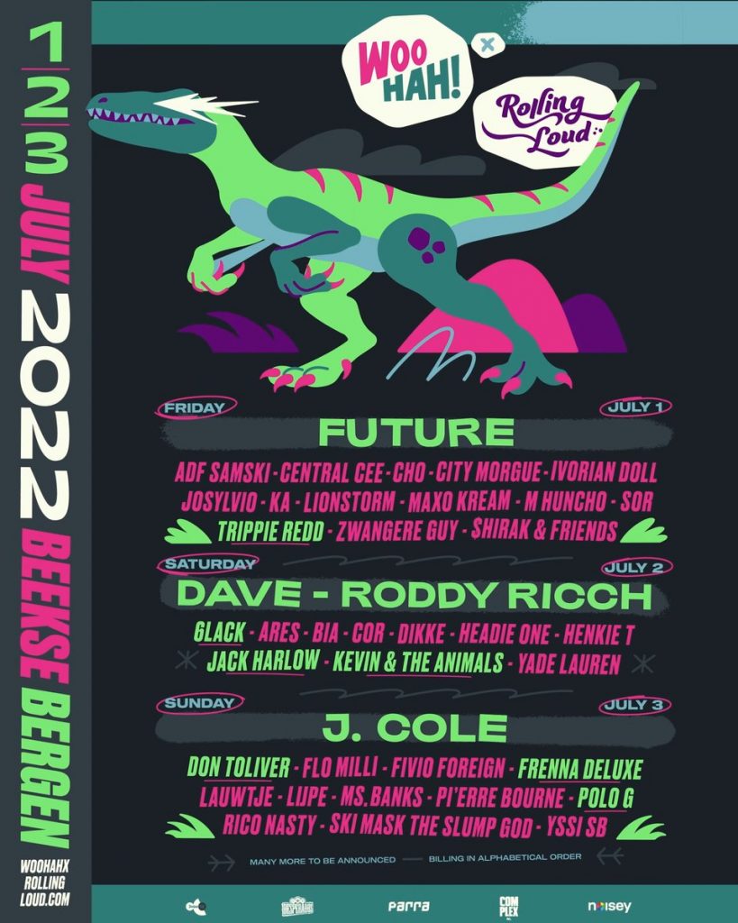 WOO HAH! x Rolling Loud 2022 Poster