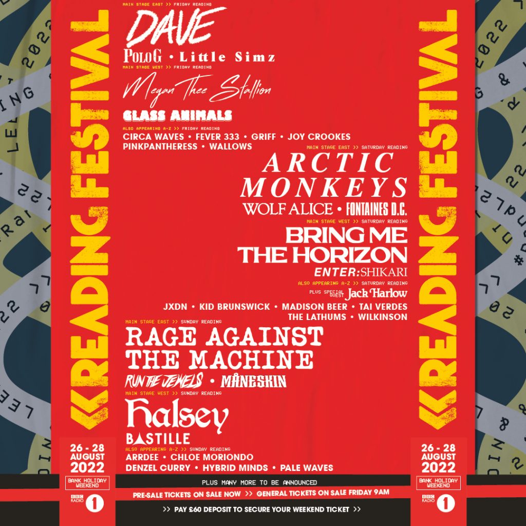 Reading Festival 2022 Poster