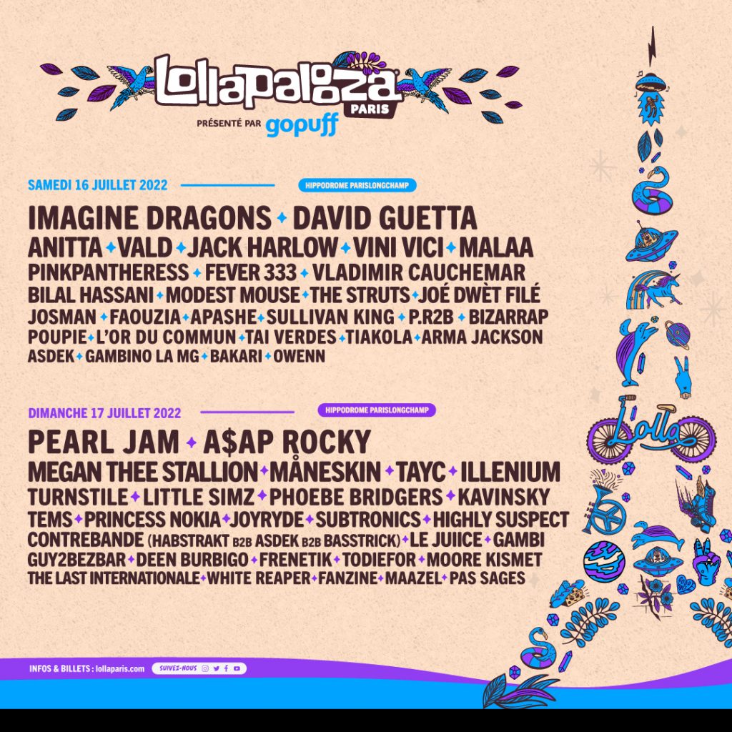 Lollapalooza Paris 2022 Poster