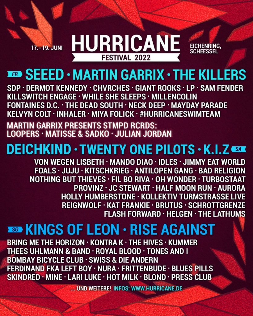 Hurricane Festival 2022 Poster
