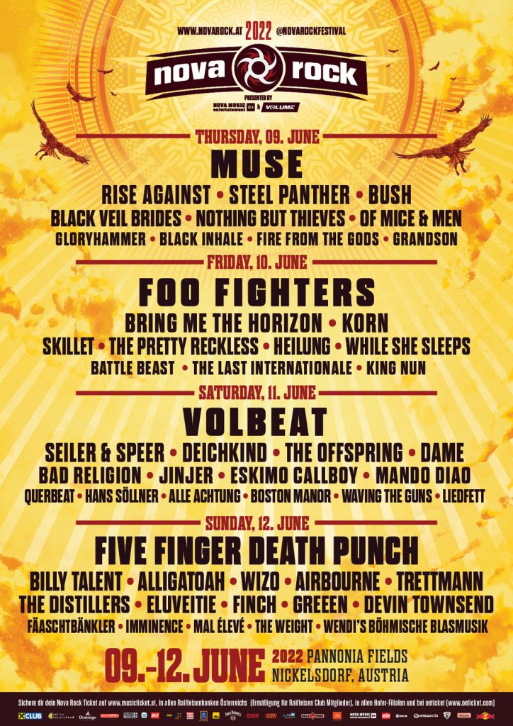 Nova Rock 2022 Poster