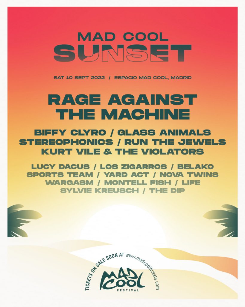 Mad Cool Sunset 2022 Poster