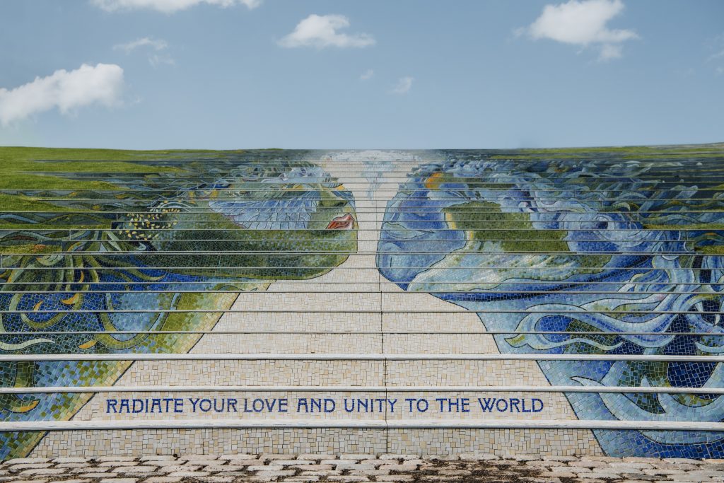 Tomorrowland 2022 Stairway to Unity mozaïeken trap