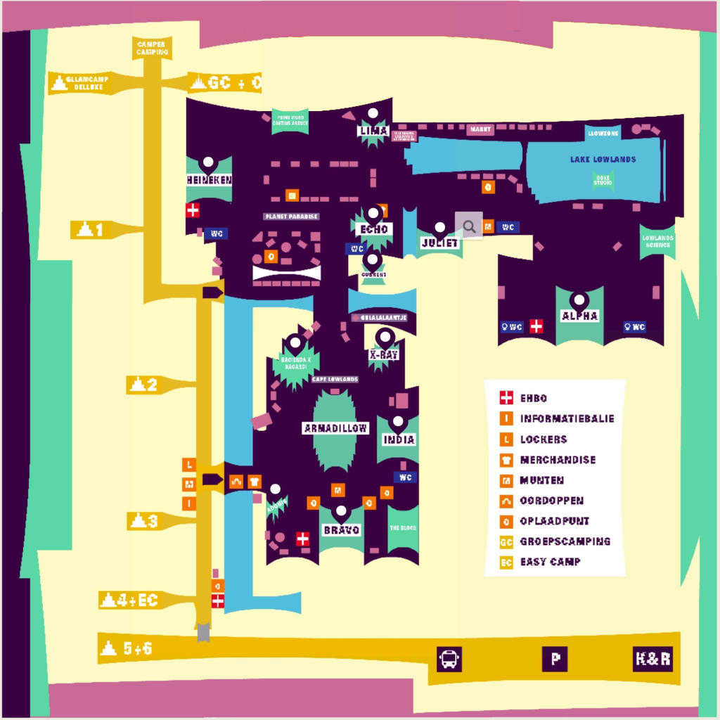 lowlands plattegrond