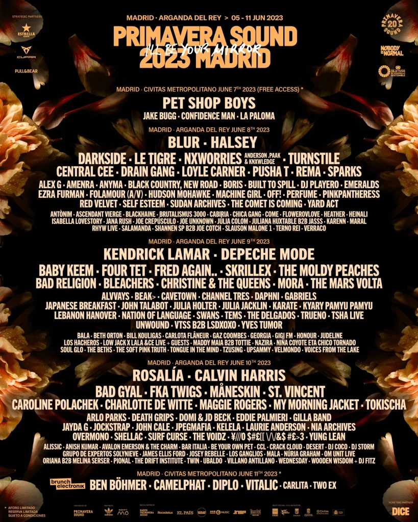 Primavera Sound Madrid 2023 Poster