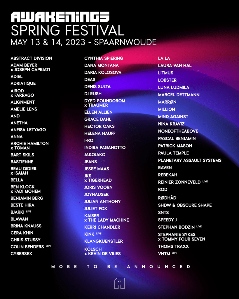Awakenings Spring Festival 2023 Poster