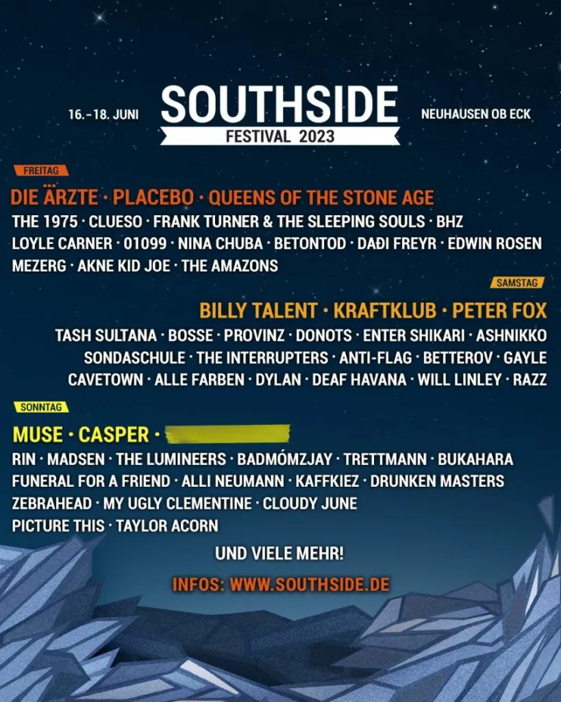 Southside Festival 2023 Poster