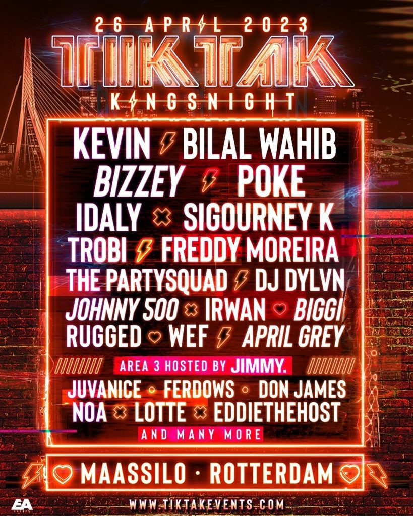 TIKTAK Kingsnight Rotterdam 2023 Poster