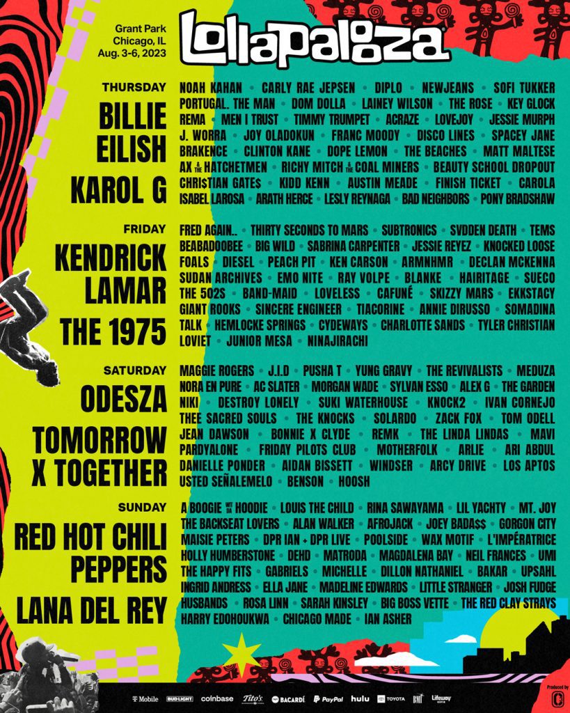 Lollapalooza Chicago 2023 Poster