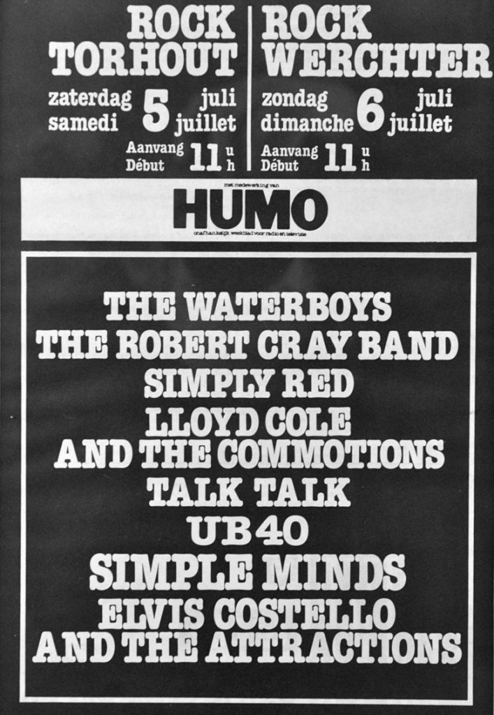 Rock Werchter line-up poster