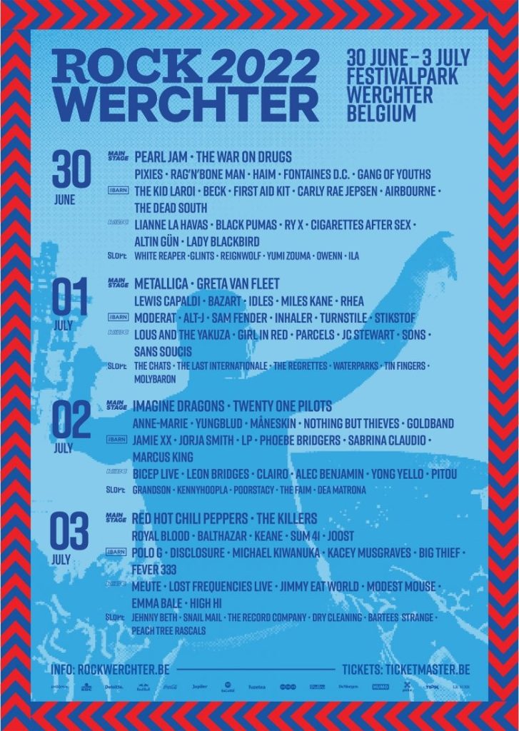 Rock Werchter line-up poster