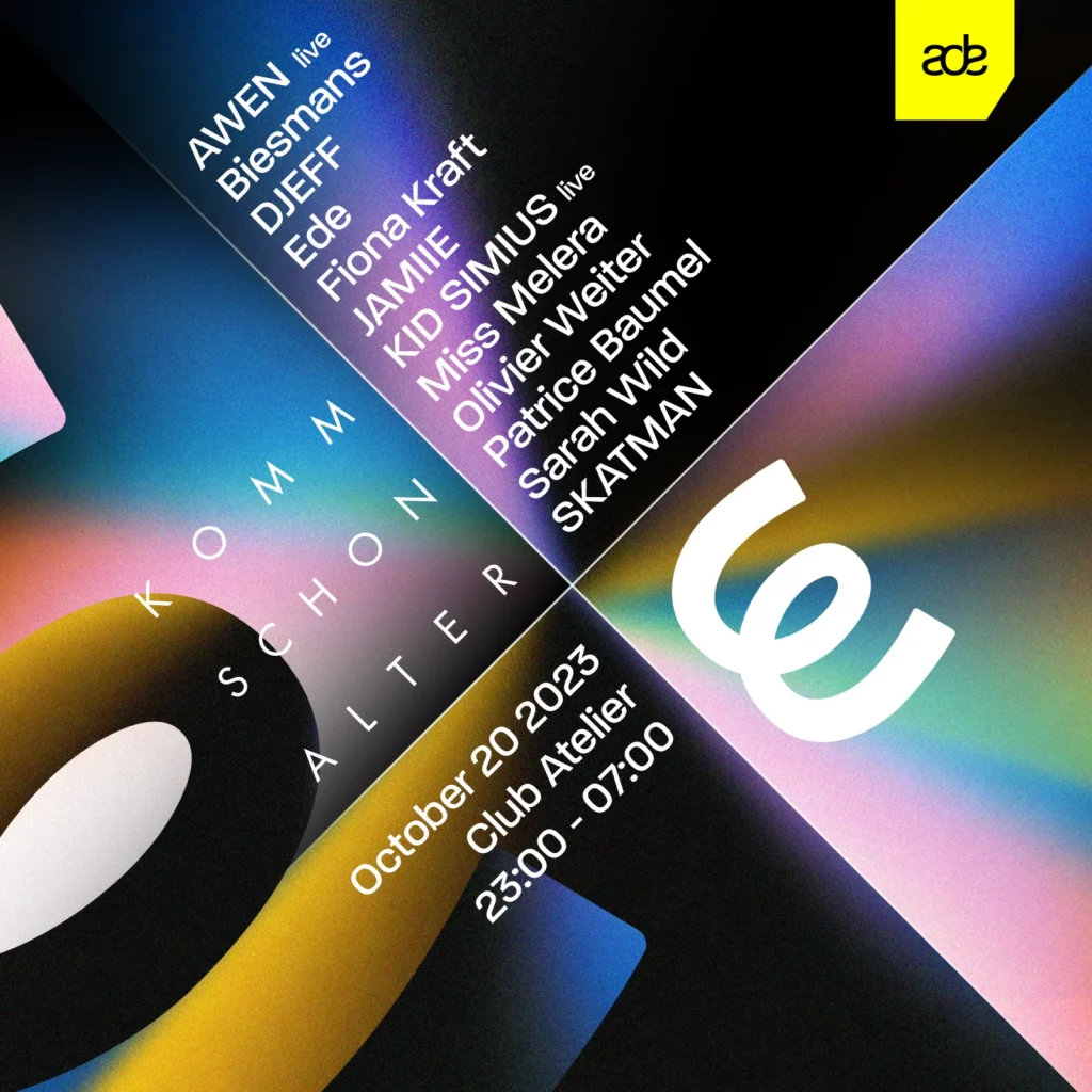 Komm Schon Alter X Watergate 2023 Poster