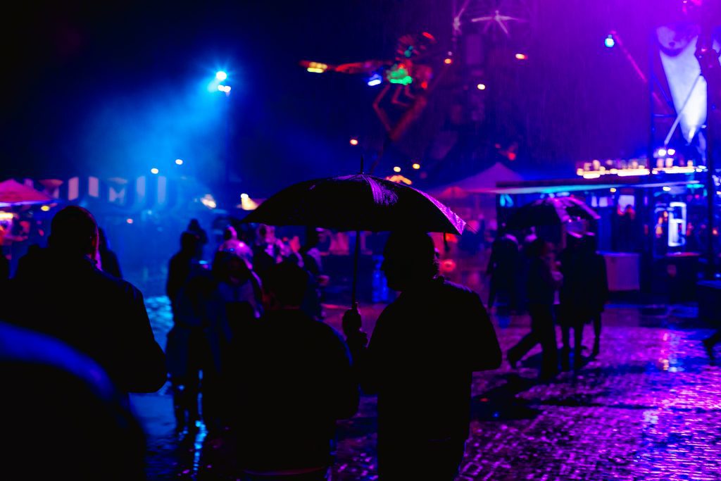Regen op Into The Woods ADE 2023