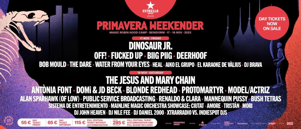 Primavera Weekender 2023 Poster