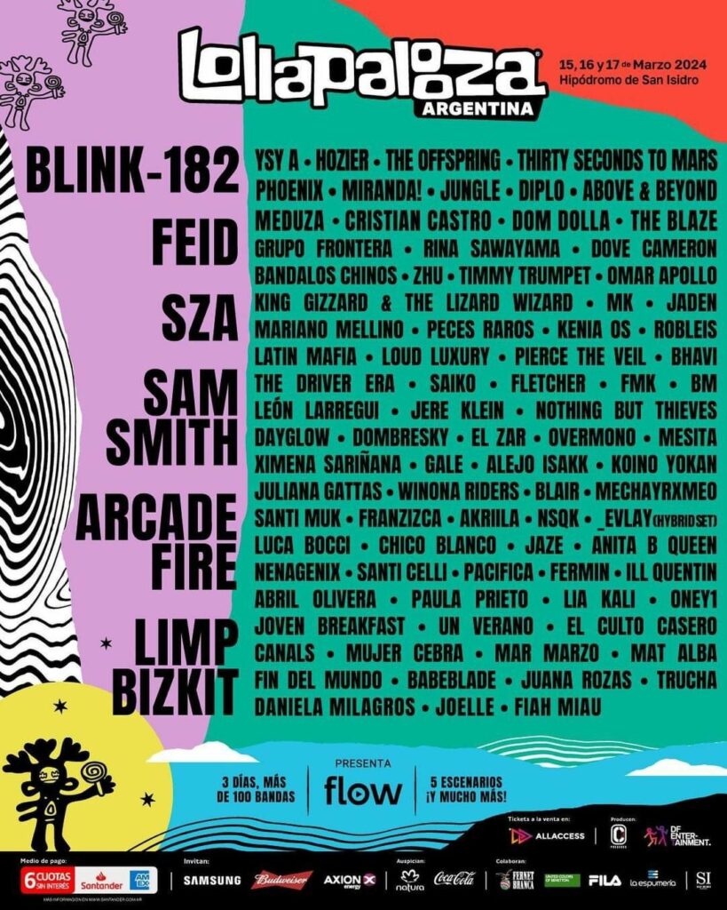 Lollapalooza Argentina 2024 Poster