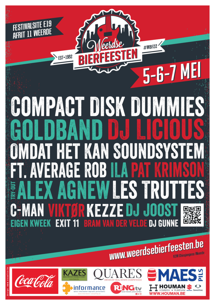 Weerdse Bierfeesten 2022 Poster