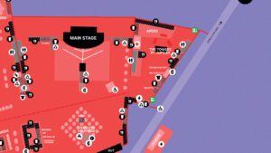 Dit is de plattegrond van Rock Werchter 2024