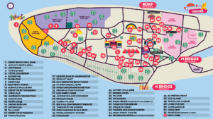 Dit is de plattegrond van Sziget 2024