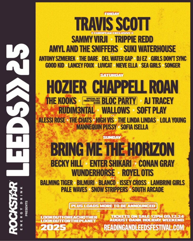 Leeds Festival 2025 Poster