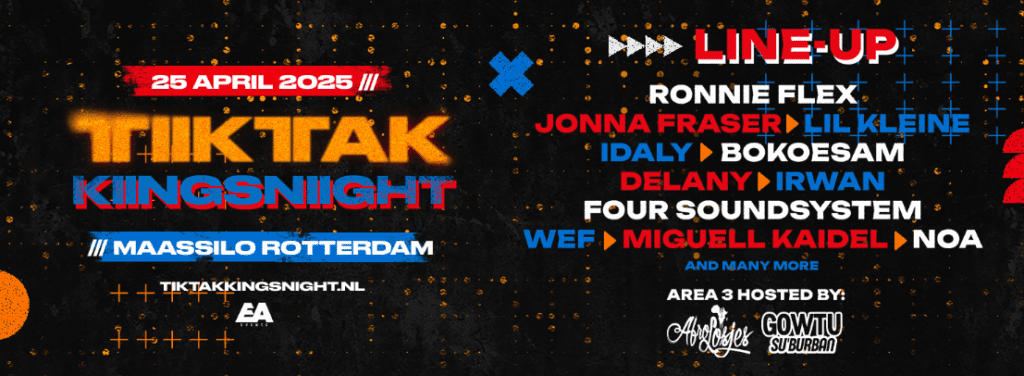 TIKTAK Kingsnight Rotterdam 2025 Poster