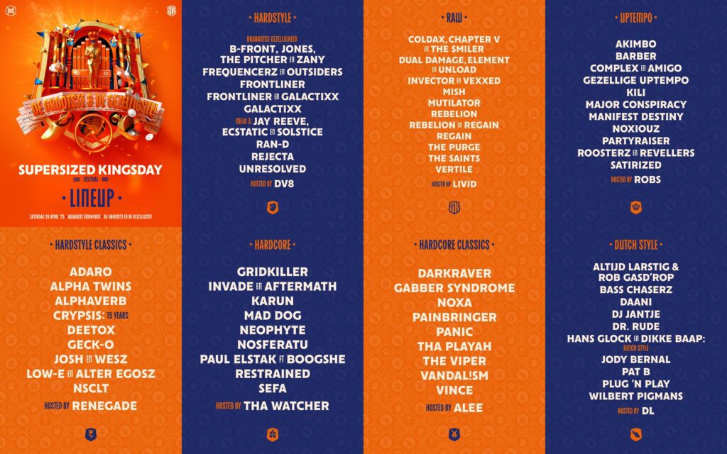 SuperSized Kingsday Festival 2025 Poster