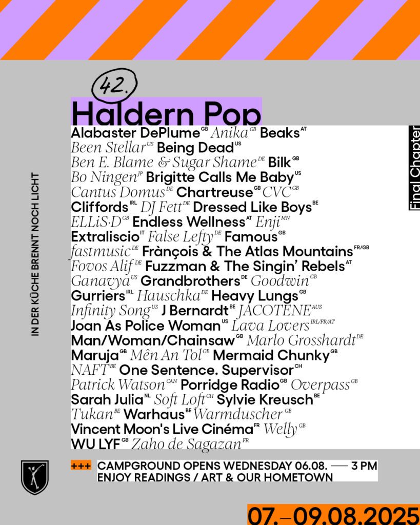 Haldern Pop Festival 2025 Poster