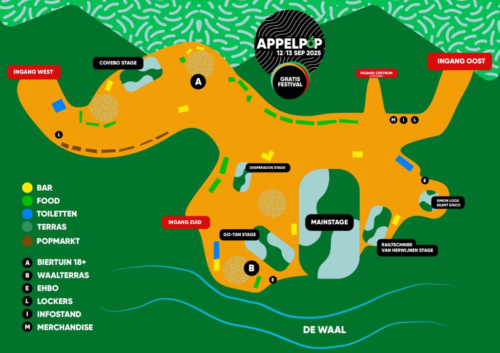 Plattegrond Appelpop 2025