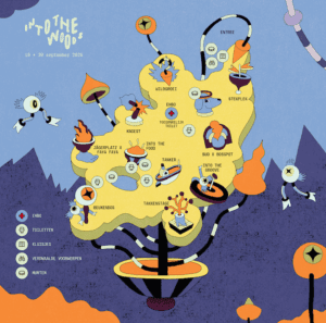 Check hier de plattegrond van Into The Woods 2025
