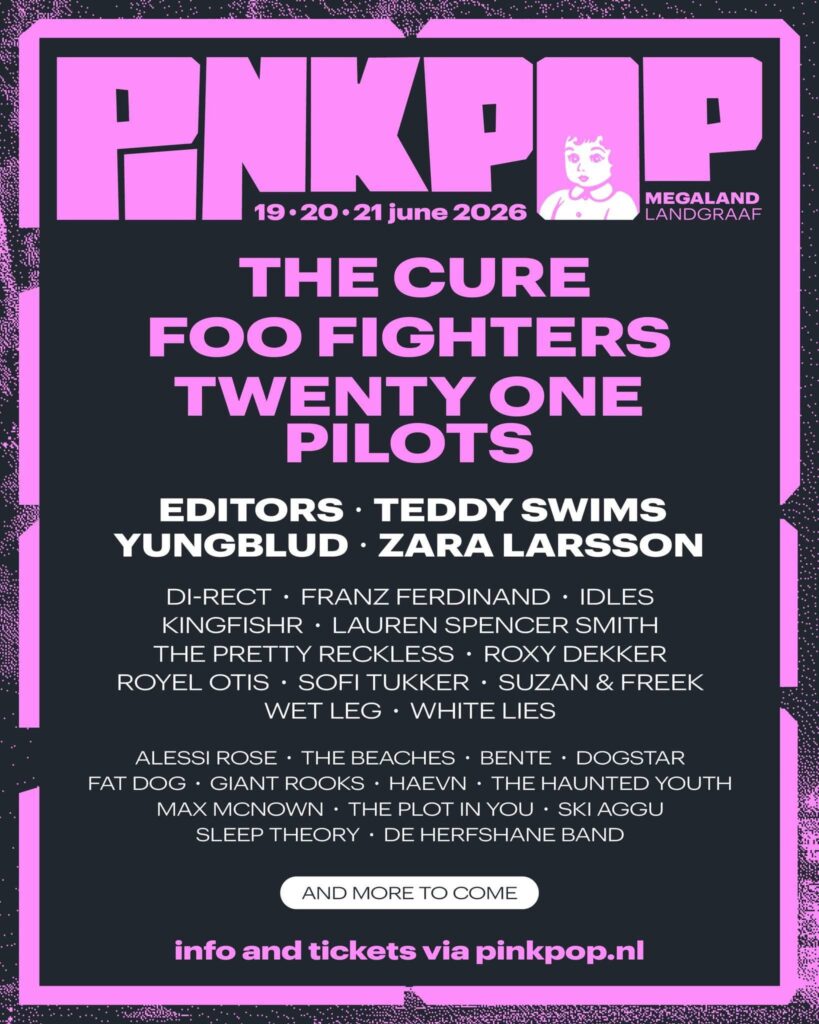 6 dingen die ons opvallen aan de line-up van Pinkpop 2026